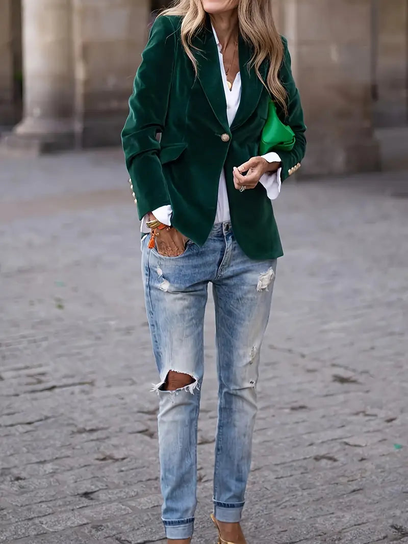 JULISSA | Elegant Velour Jacket