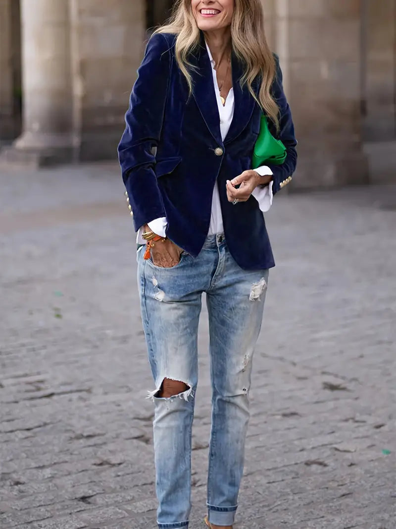 JULISSA | Elegant Velour Jacket