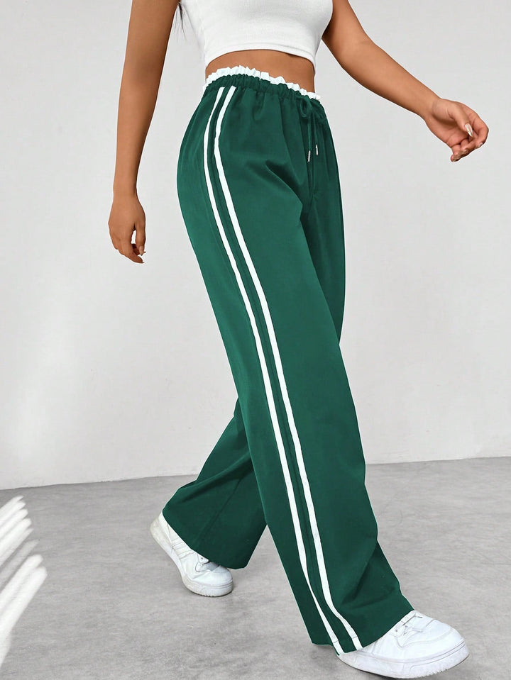 Emma & Lilly - Trendy Sporty Wide Trousers