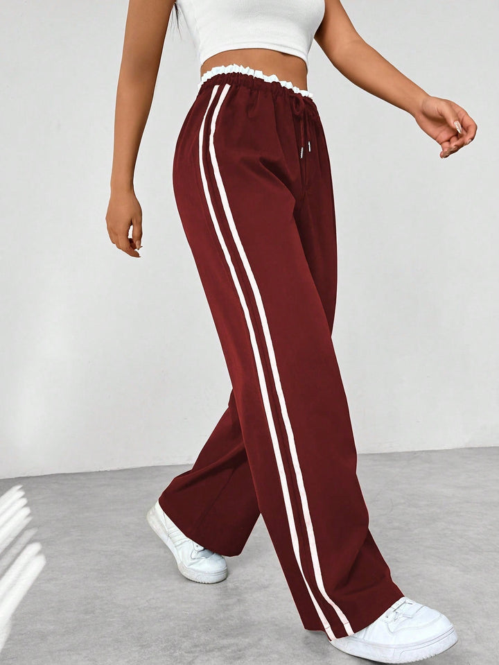 Emma & Lilly - Trendy Sporty Wide Trousers