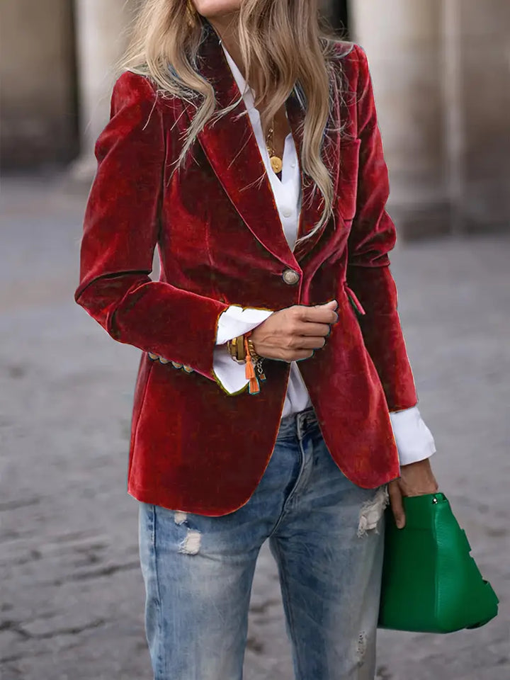 JULISSA | Elegant Velour Jacket