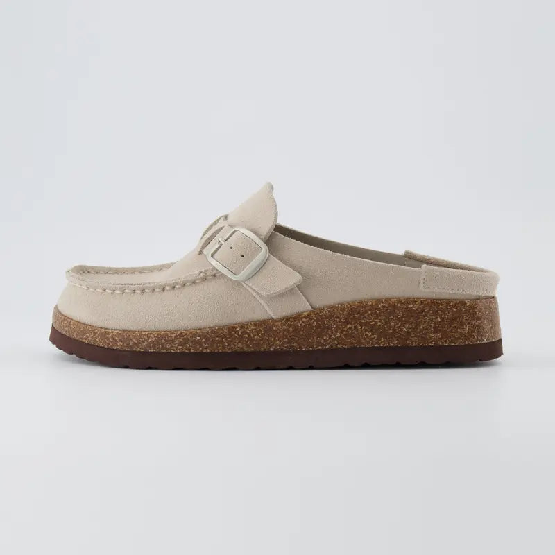 ELIZABETH™ - Women’s Suede Cork Footbed Clogs Casual Comfortable Slip-On Shoes