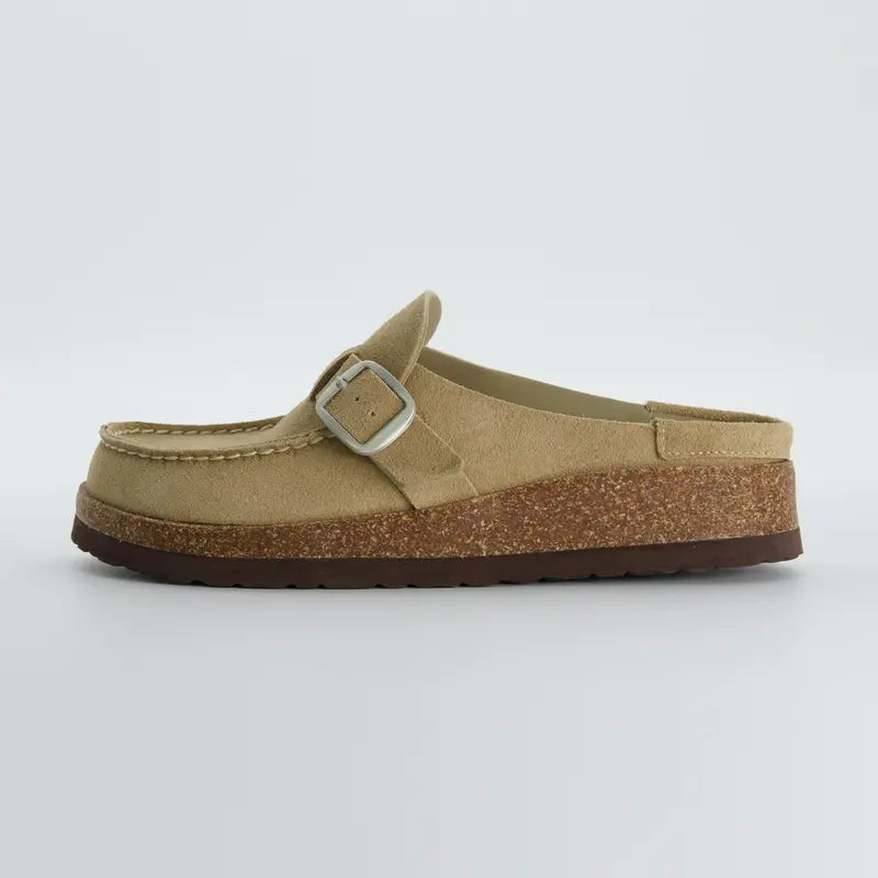 ELIZABETH™ - Women’s Suede Cork Footbed Clogs Casual Comfortable Slip-On Shoes