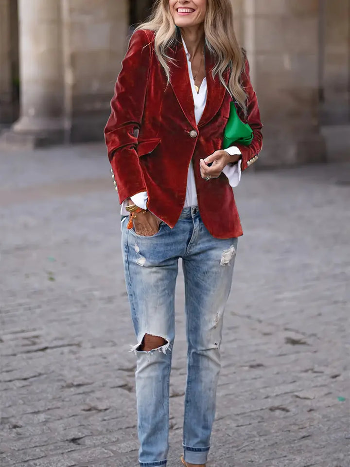 JULISSA | Elegant Velour Jacket