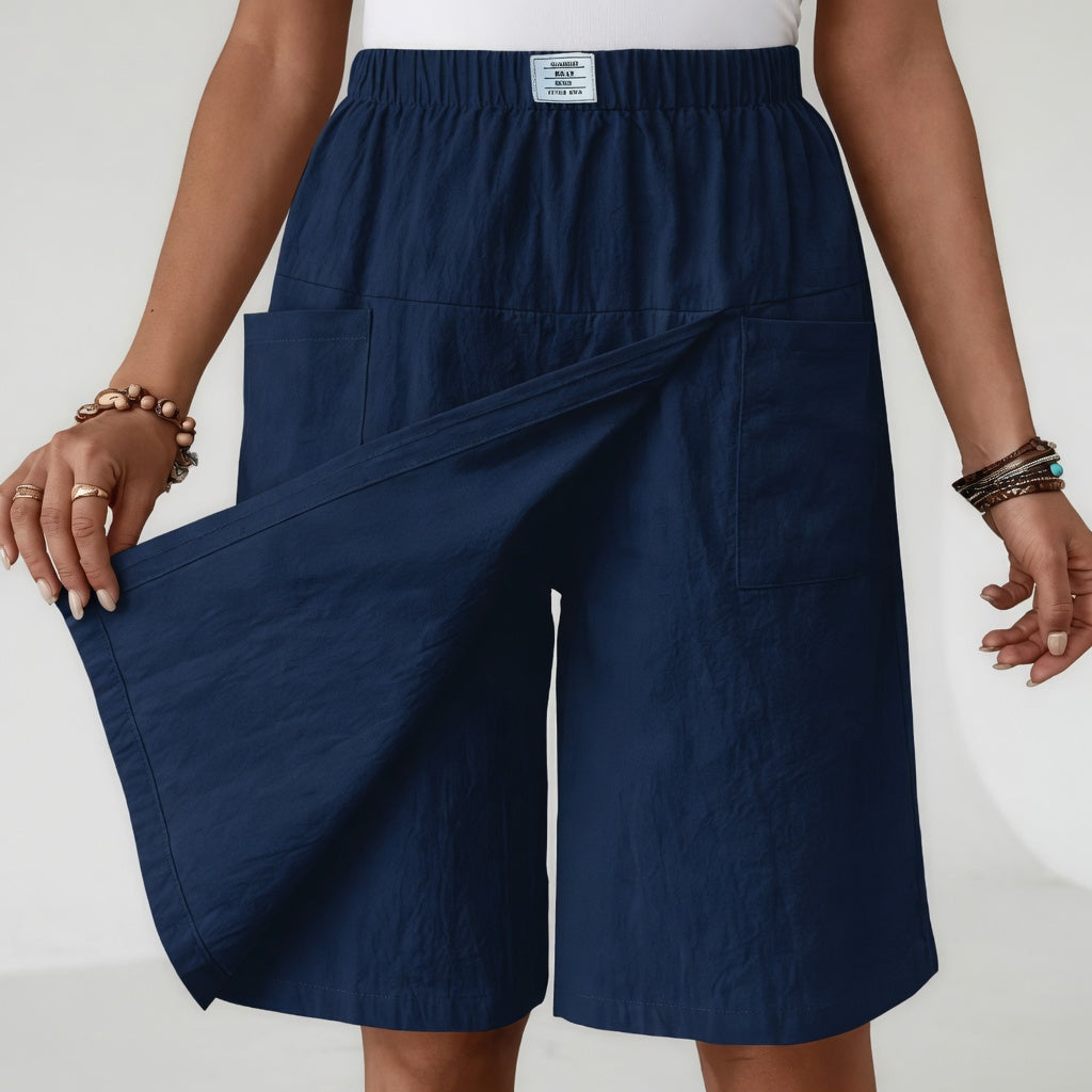 EaseMove™ Elastic Waist Skirt Shorts