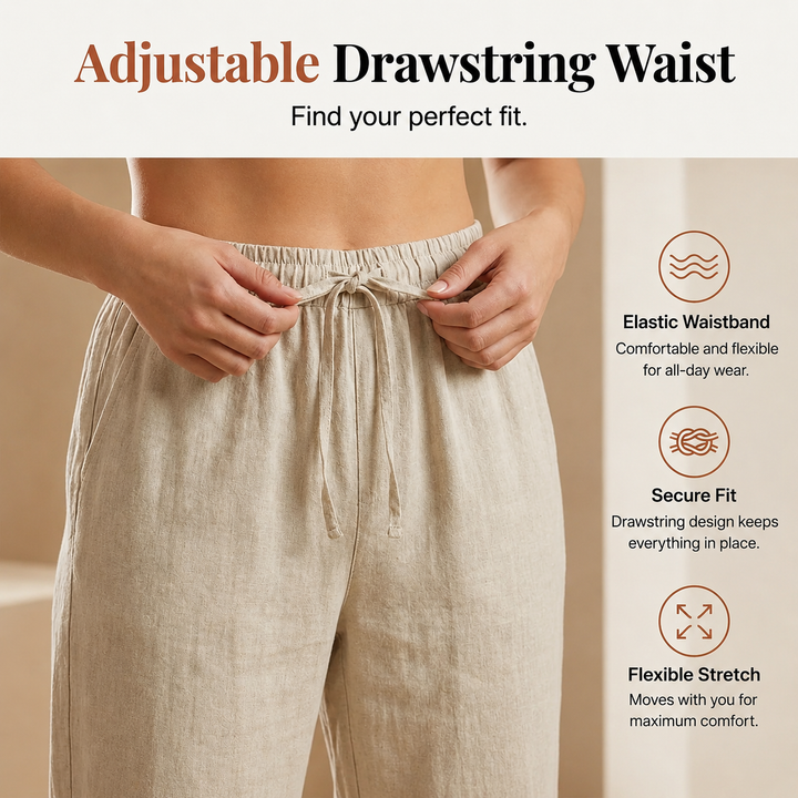 Laluna® | Cotton Linen Relaxed Shorts