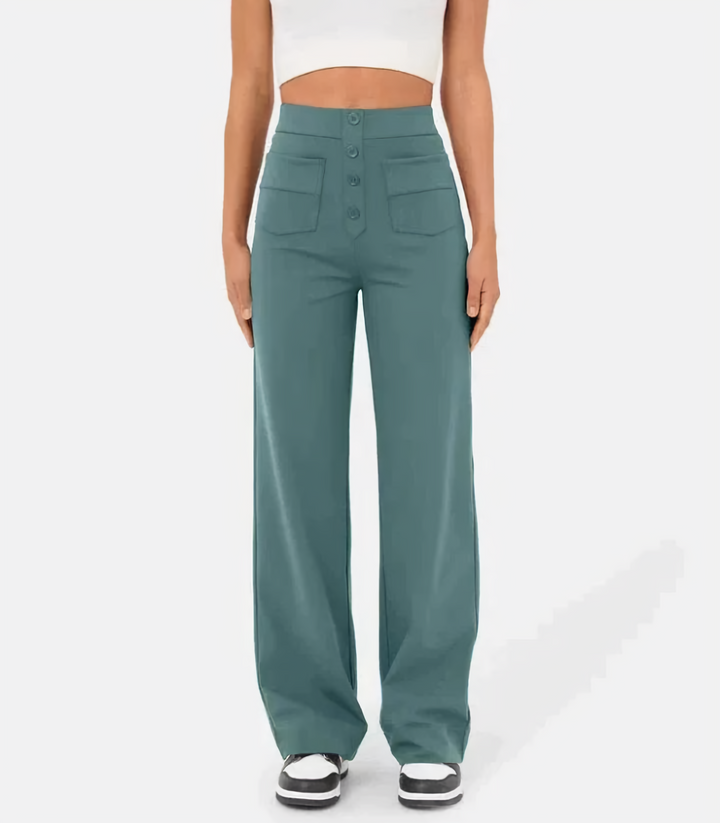 Emma & Lilly | High-waisted stretch trousers