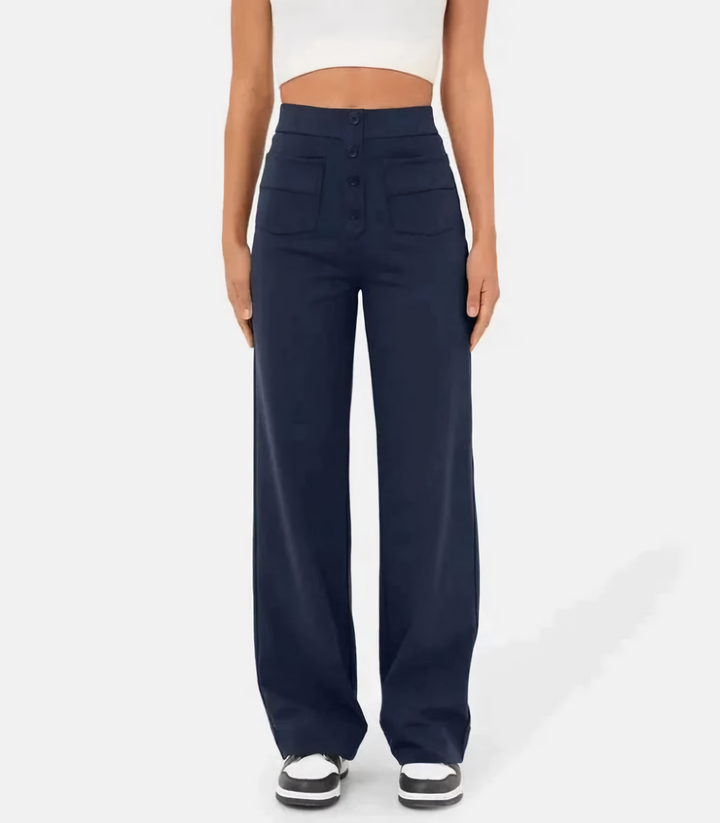 Emma & Lilly | High-waisted stretch trousers