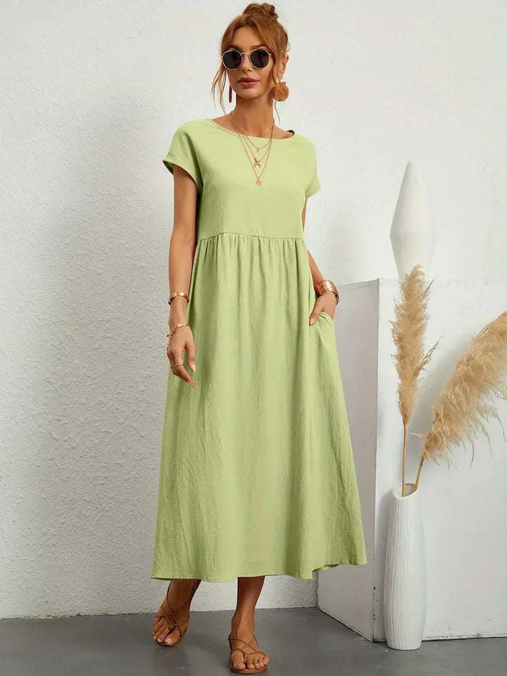 GABRIELLE™ — A Flowing Midi Dress with Timeless Elegance