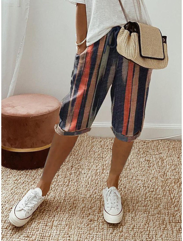 Laluna® | Cotton Linen Relaxed Shorts